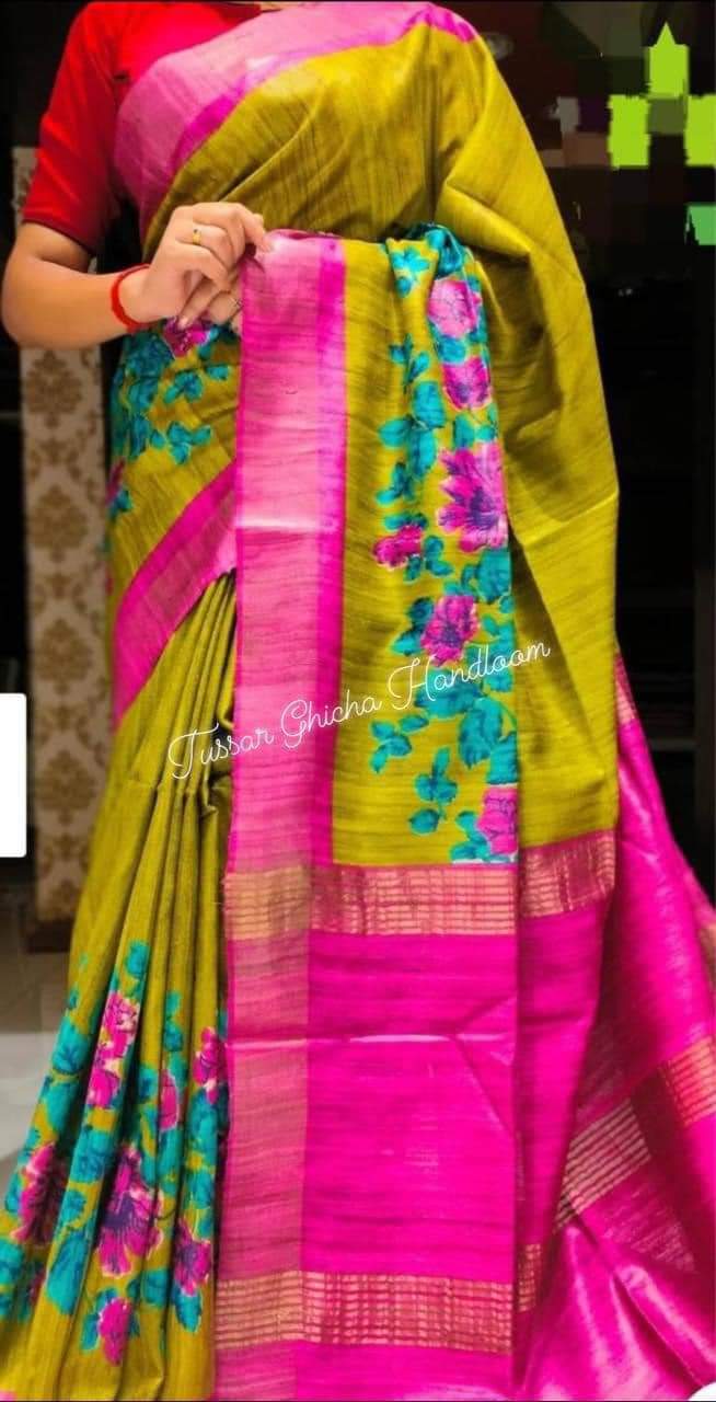 Aura of Gold Ghicha Tussar Silk Saree