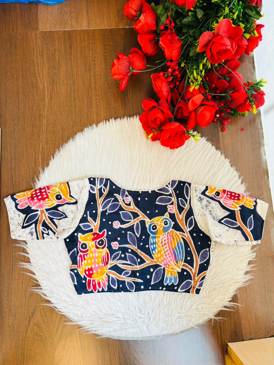 Signature Bird Art Blouse