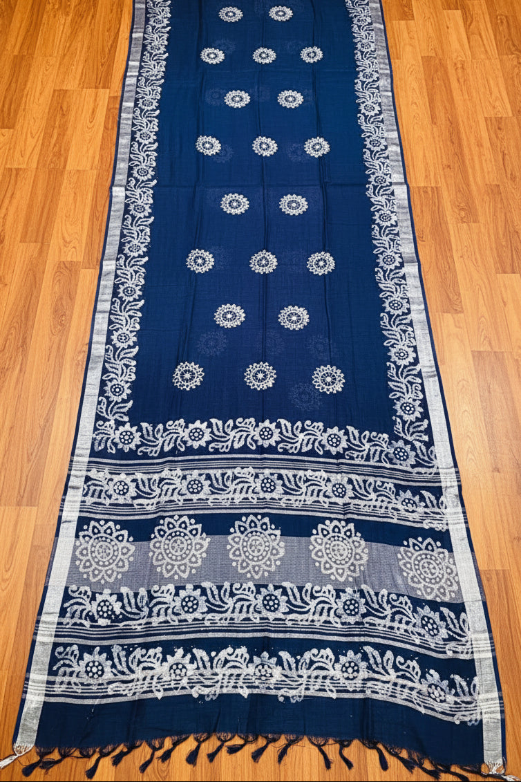 Ronger Porosh (রঙের পরশ) Cotton Linen Saree