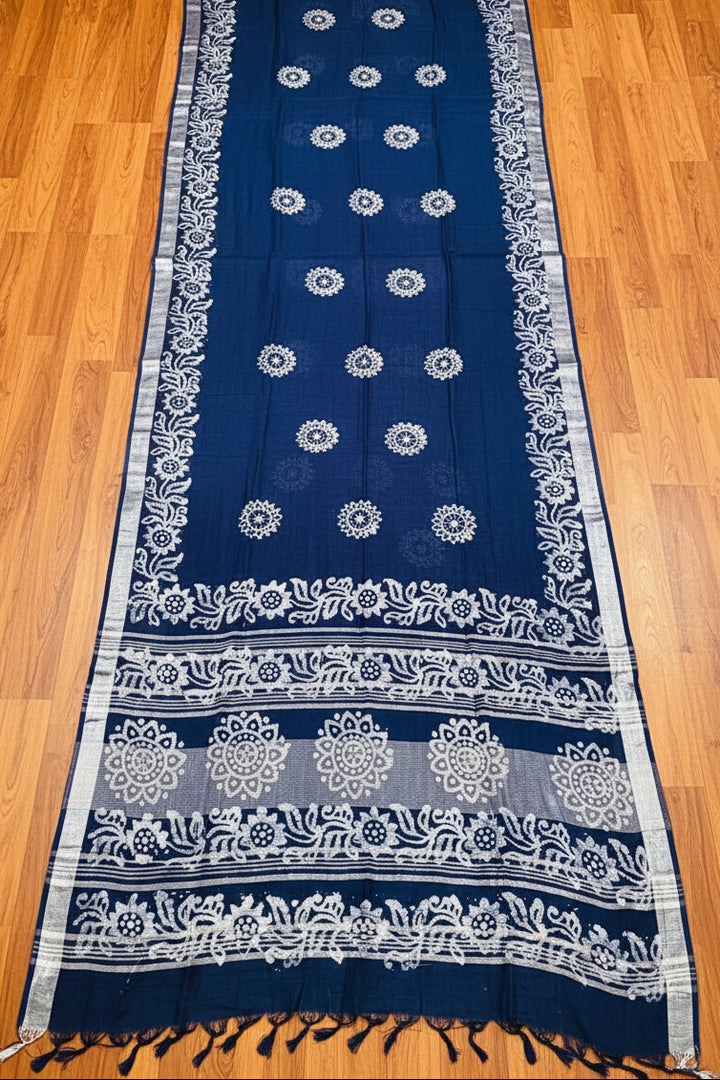 Ronger Porosh (রঙের পরশ) Cotton Linen Saree