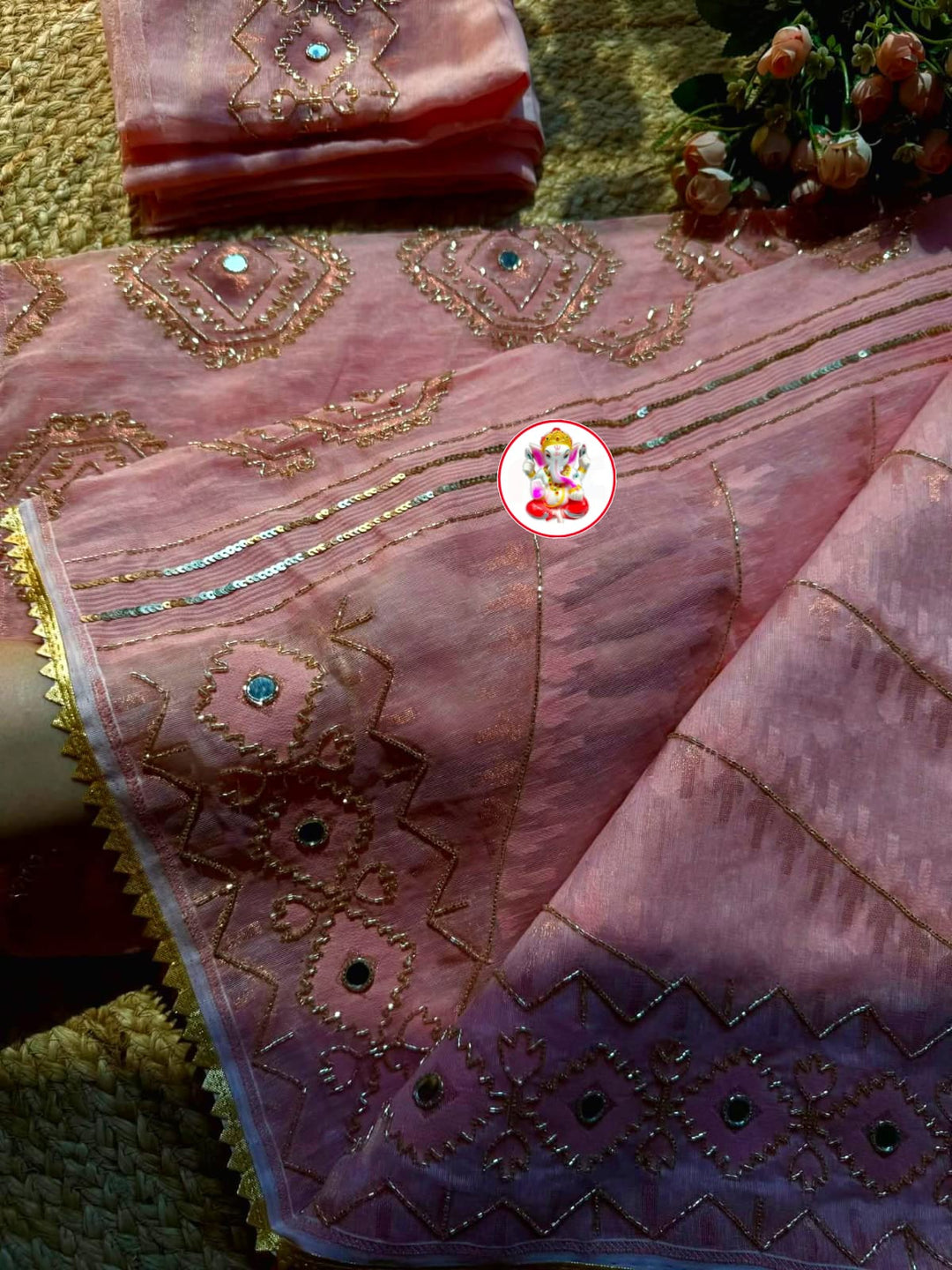 Monihar Katdana Jamdani Saree With Blouse (Combo)