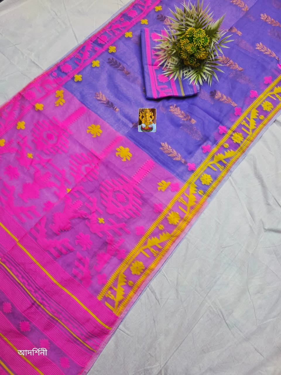 ঐতিহ্য (Oitijhyo) Ganga Jamuna Jamdani Saree