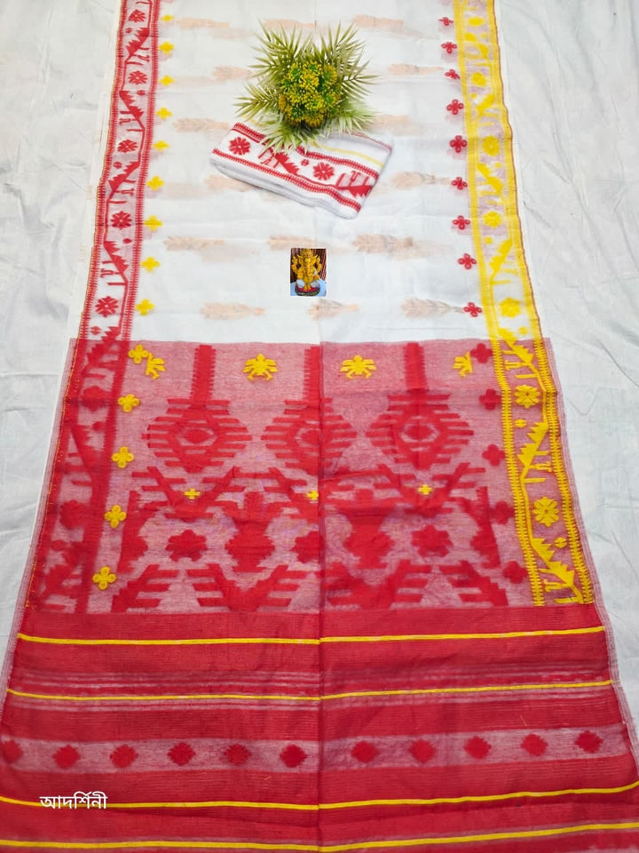 ঐতিহ্য (Oitijhyo) Ganga Jamuna Jamdani Saree