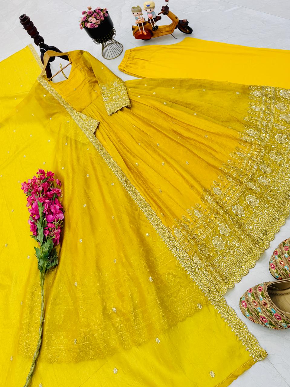 Tempting Twirl Partywear Gown Set