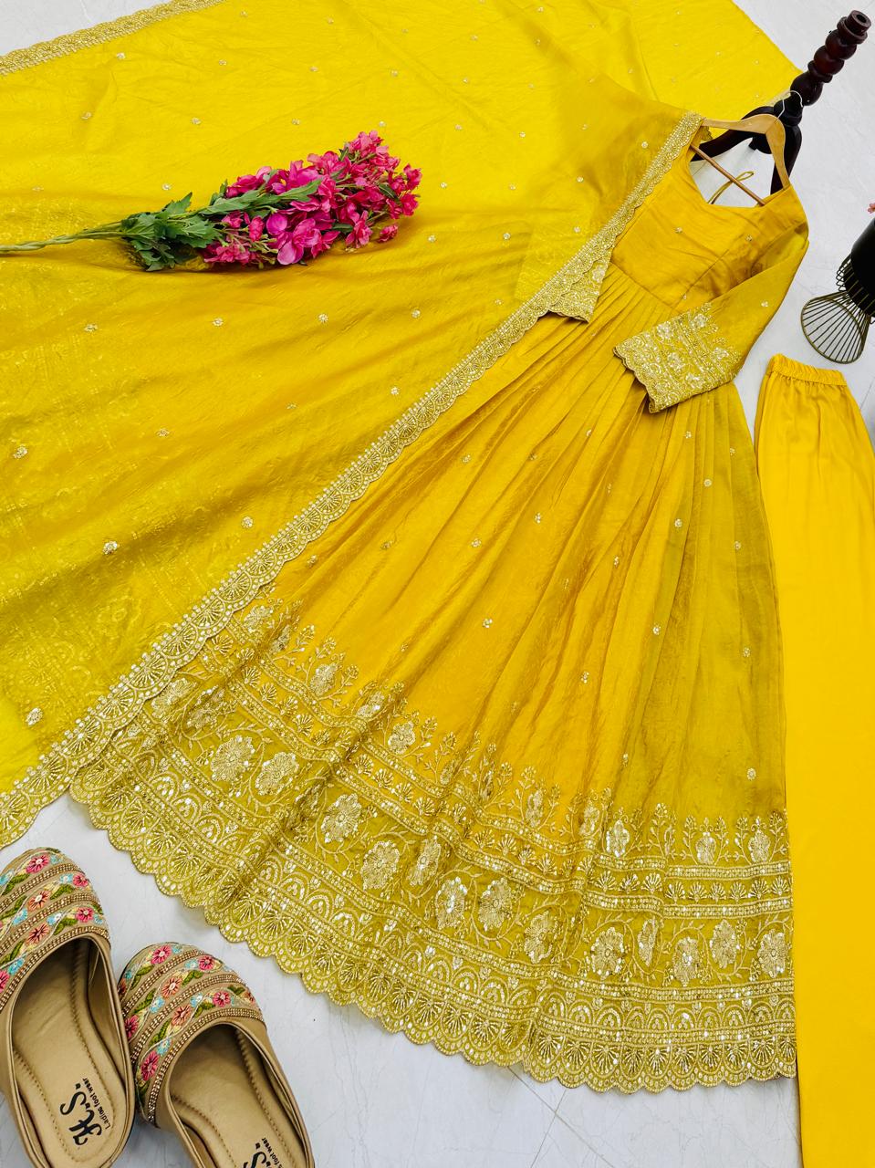 Tempting Twirl Partywear Gown Set