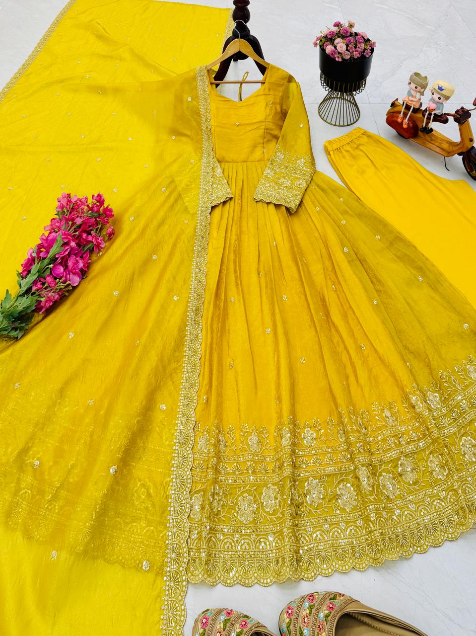 Tempting Twirl Partywear Gown Set