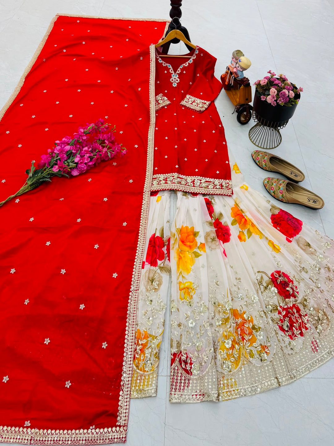 Enticing Bliss Designer Sharara Set