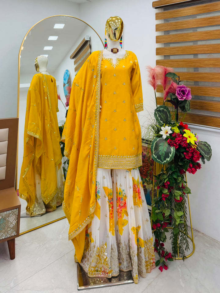 Enticing Bliss Designer Sharara Set