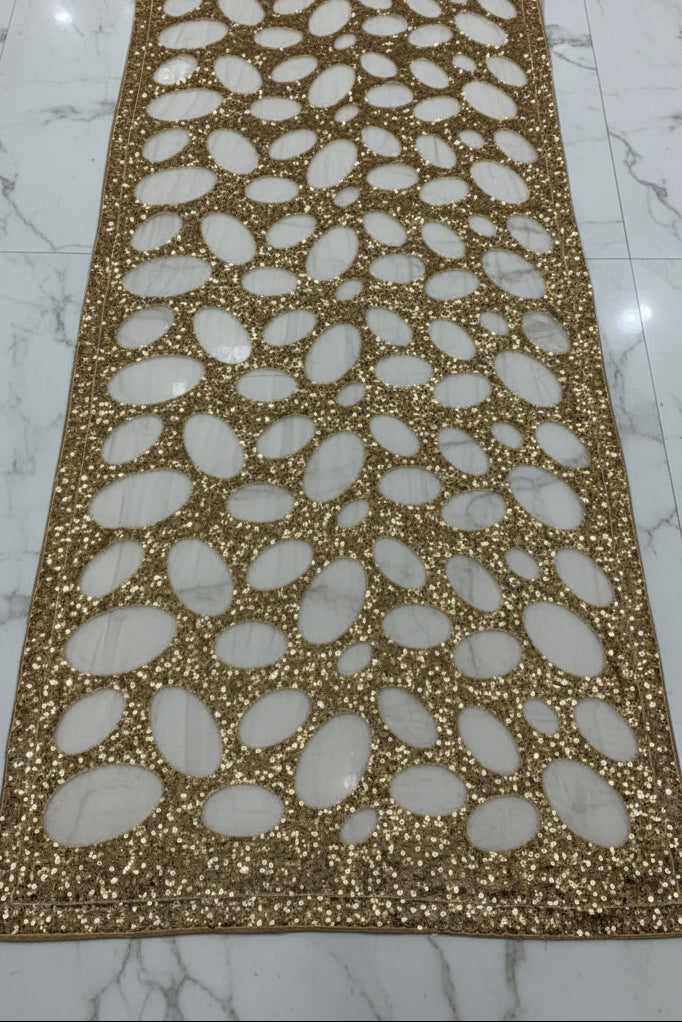 Celestial Gold Net Saree