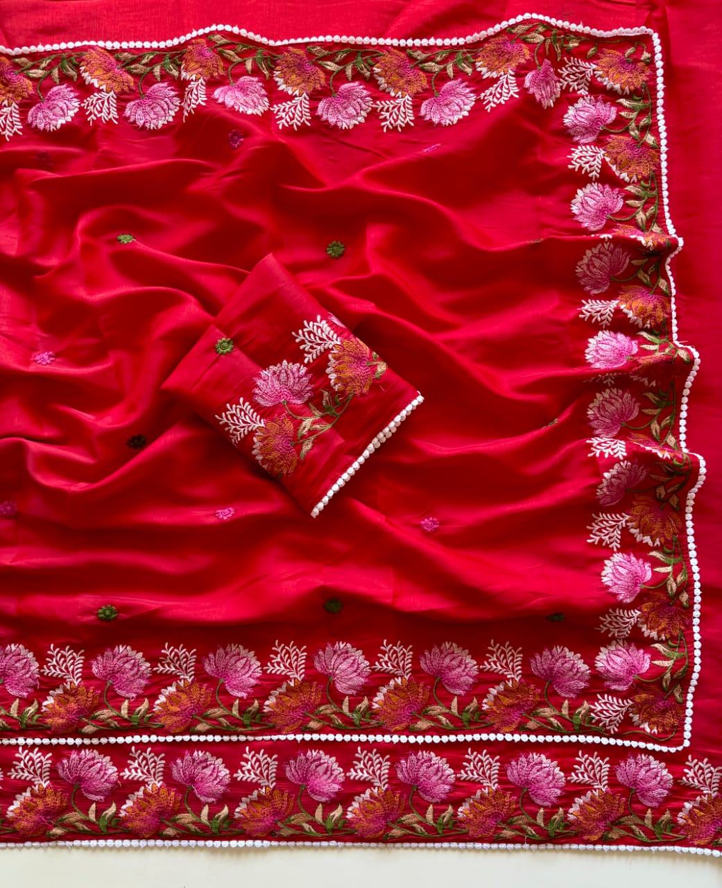 Beloved Lotus Tussar Silk Saree