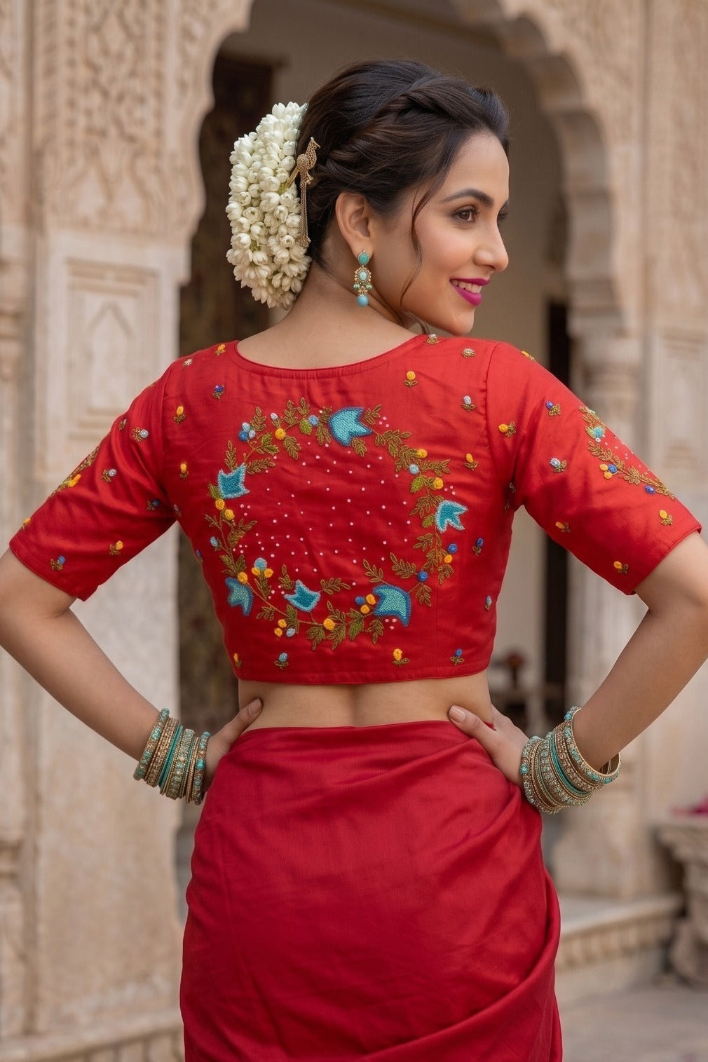 A bloom To Remember Handwork Blouse