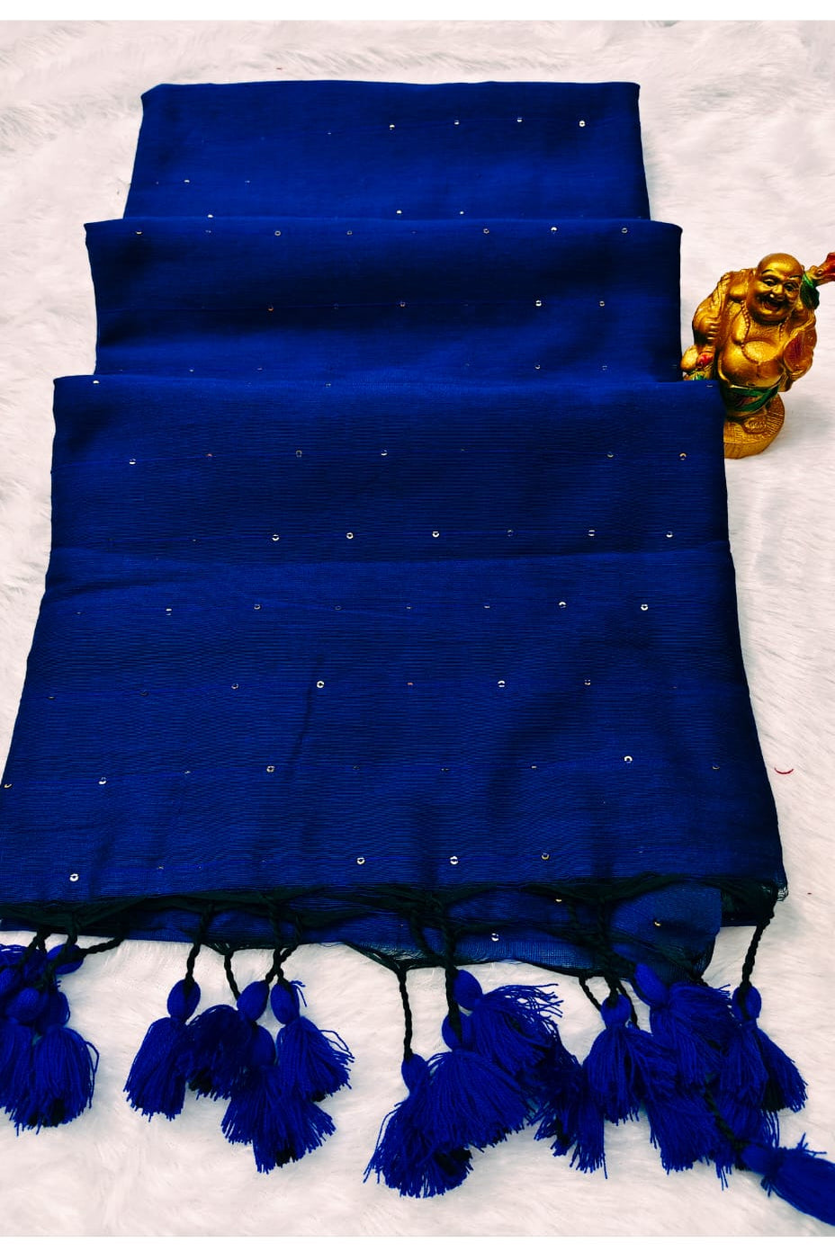 Kumkum Kavya  Khadi Cotton Sequence Saree