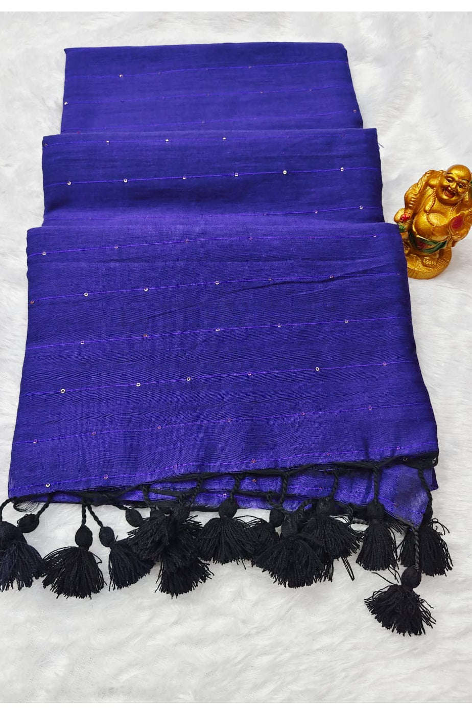 Kumkum Kavya  Khadi Cotton Sequence Saree
