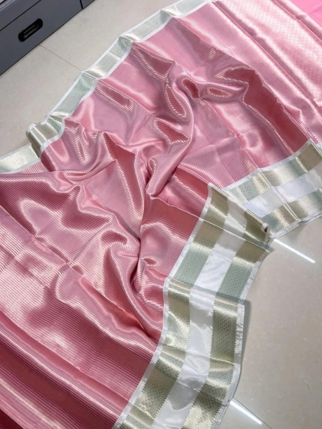 Pink Opulence  Semi SemiKatan Silk Saree