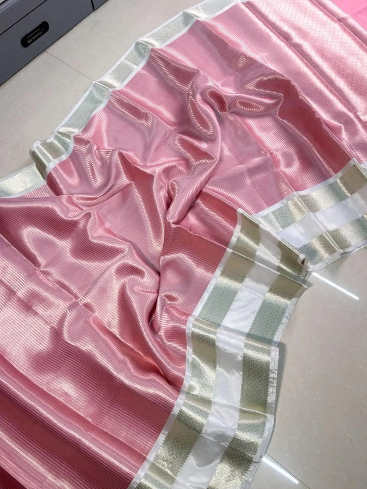 Pink Opulence  Semi SemiKatan Silk Saree
