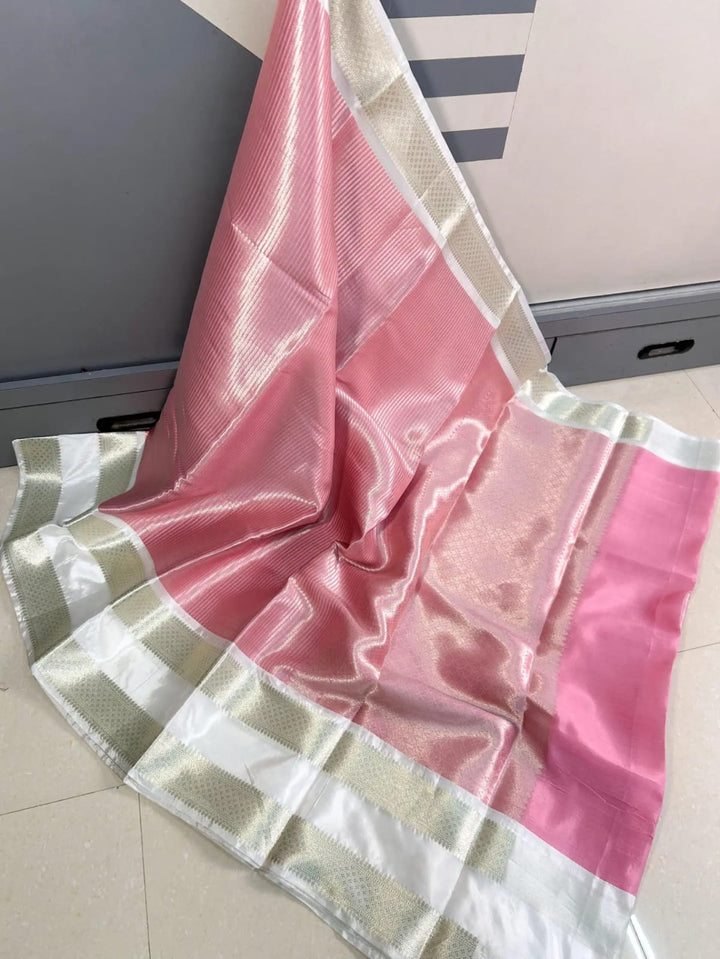 Pink Opulence  Semi SemiKatan Silk Saree