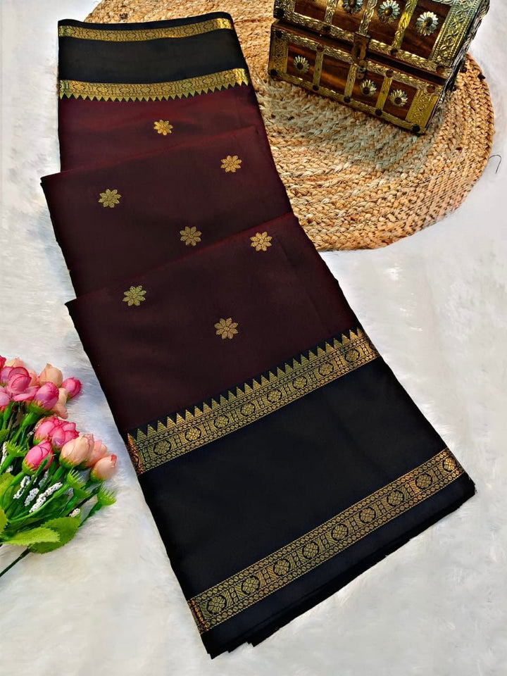 Starlit Romance Designer Katan Silk Saree