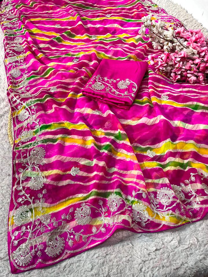 Trust in Beauty Chinnon Silk Saree