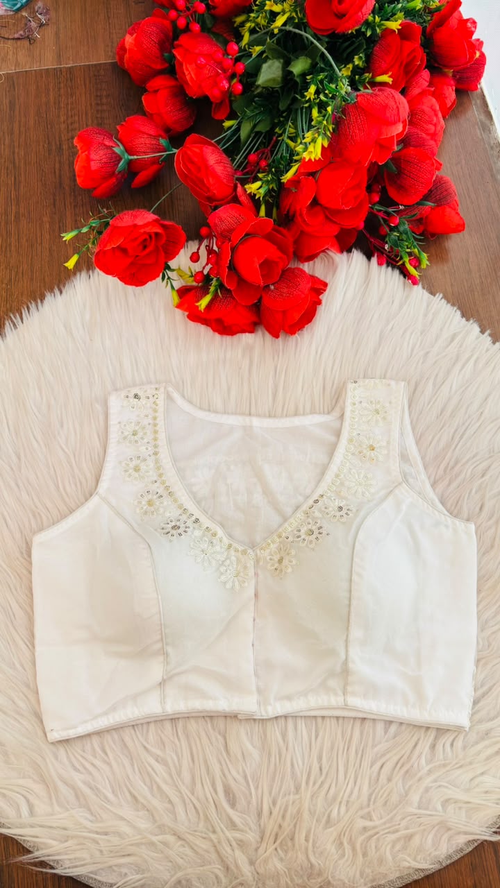 Scarlet Daisy Designer Organaja  Blouse