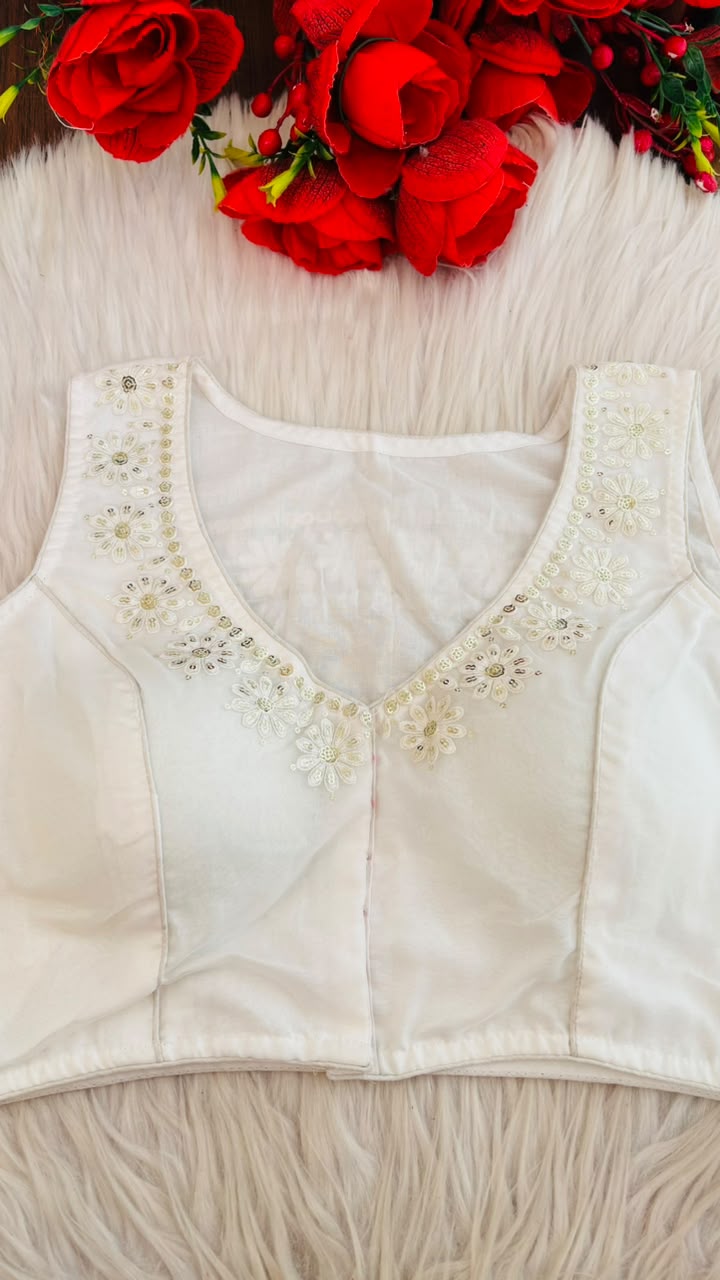 Scarlet Daisy Designer Organaja  Blouse