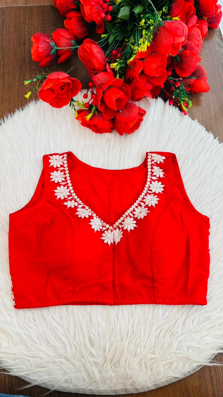 Scarlet Daisy Designer Organaja  Blouse