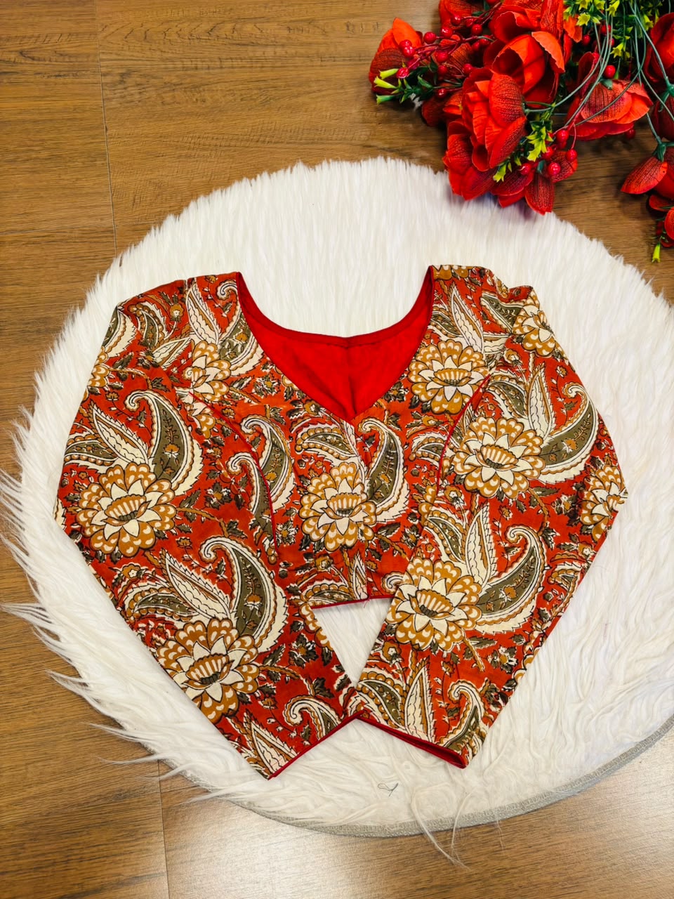 Wrapped In Dreams Ajrakh Cotton Blouse