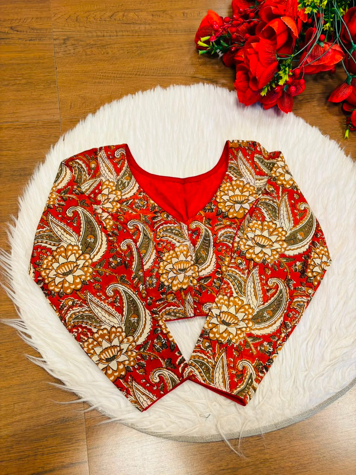 Wrapped In Dreams Ajrakh Cotton Blouse