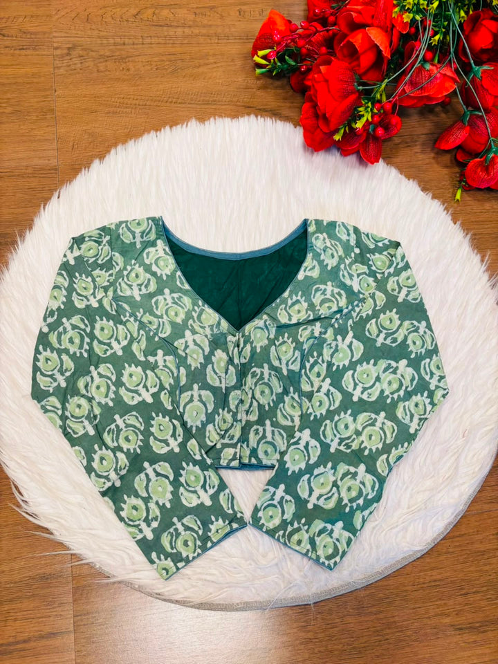 Wrapped In Dreams Ajrakh Cotton Blouse