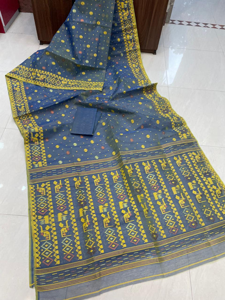 Moonloom Bengal Jamdani Saree