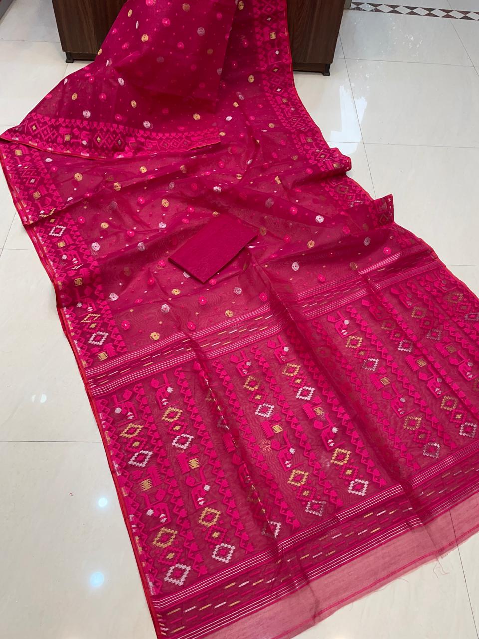 Moonloom Bengal Jamdani Saree