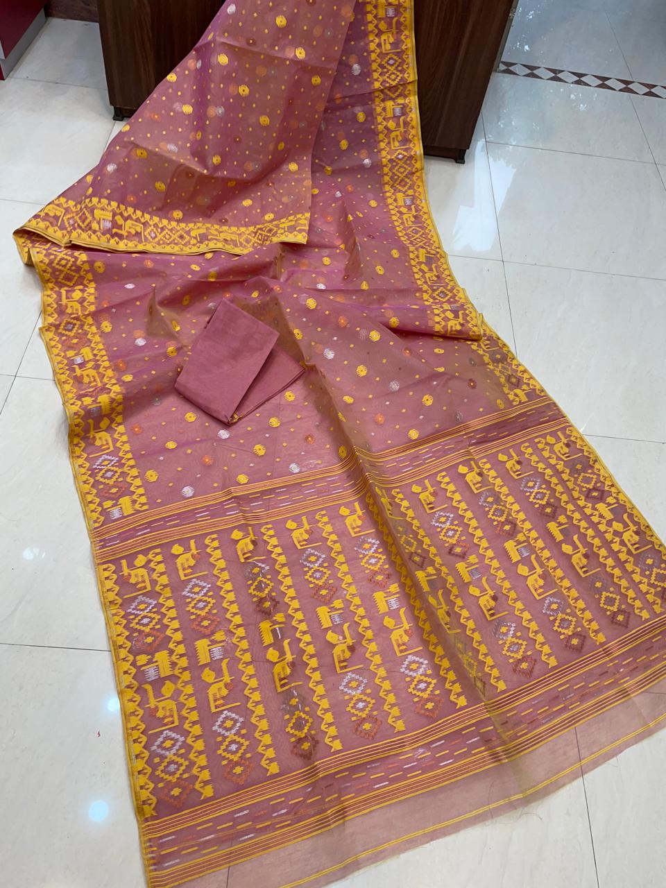 Moonloom Bengal Jamdani Saree