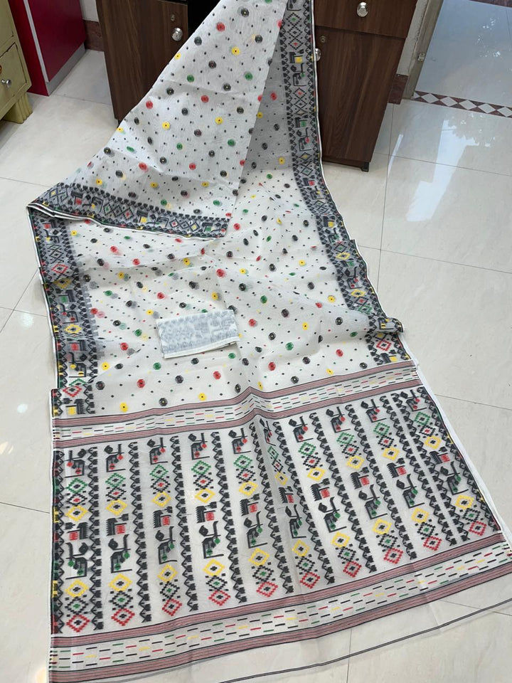 Moonloom Bengal Jamdani Saree