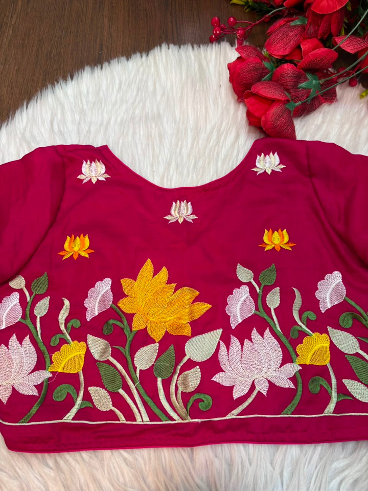Lost in Lotus  -Designer Blouse