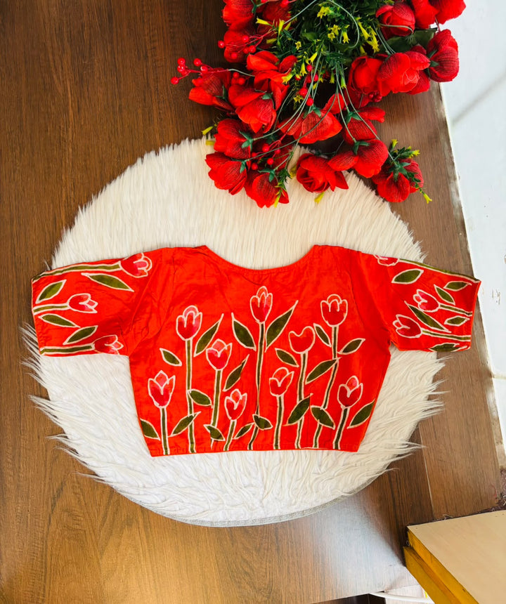 Tulip Charm Batik Blouse
