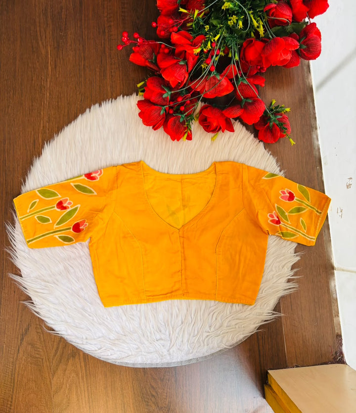 Tulip Charm Batik Blouse