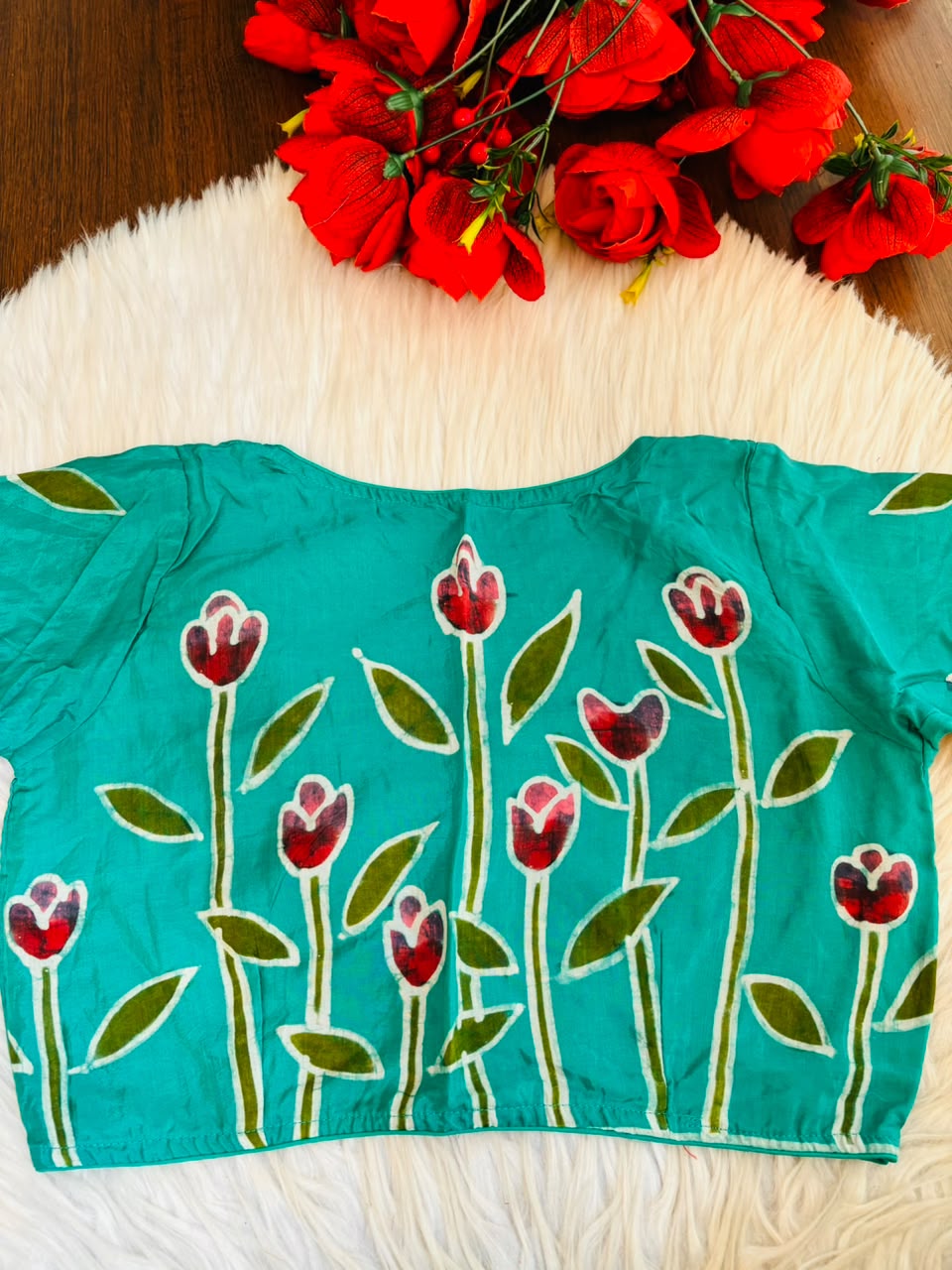 Tulip Charm Batik Blouse
