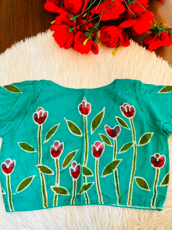Tulip Charm Batik Blouse