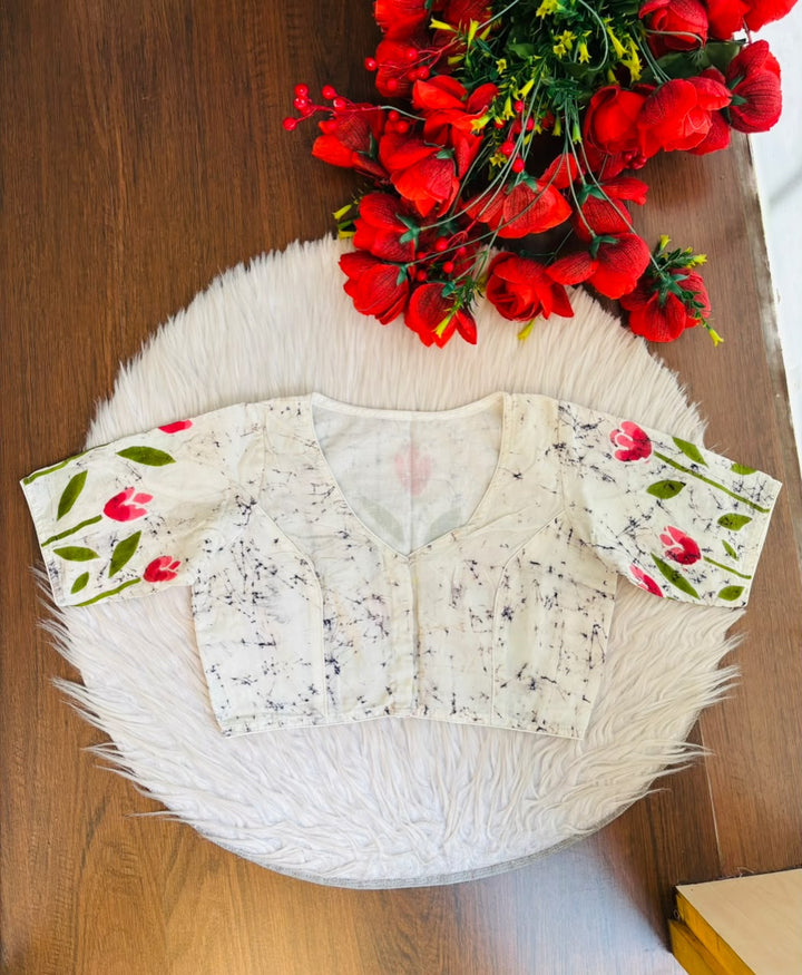 Tulip Charm Batik Blouse