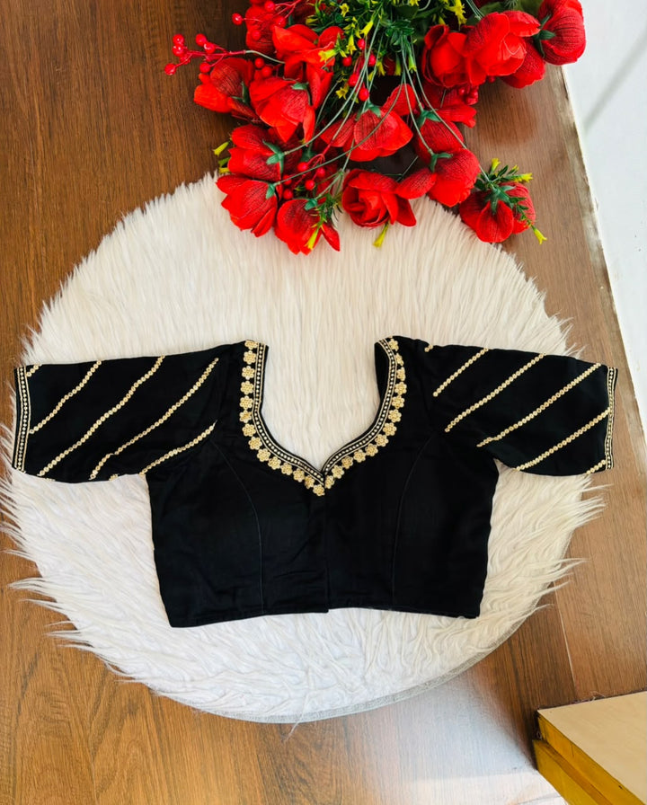 Elegance Becomes Art Vichitra Silk Blouse