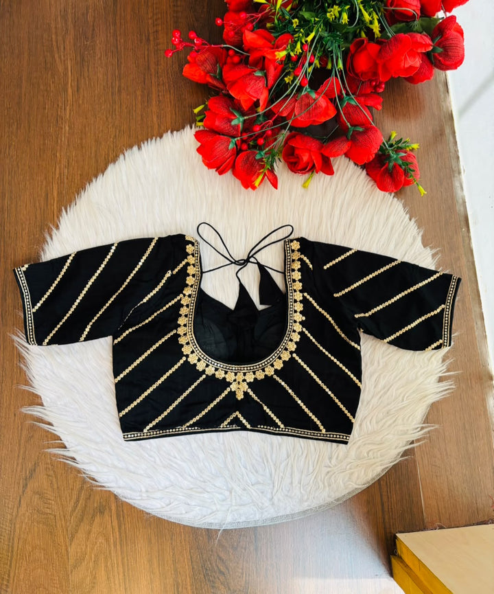 Elegance Becomes Art Vichitra Silk Blouse