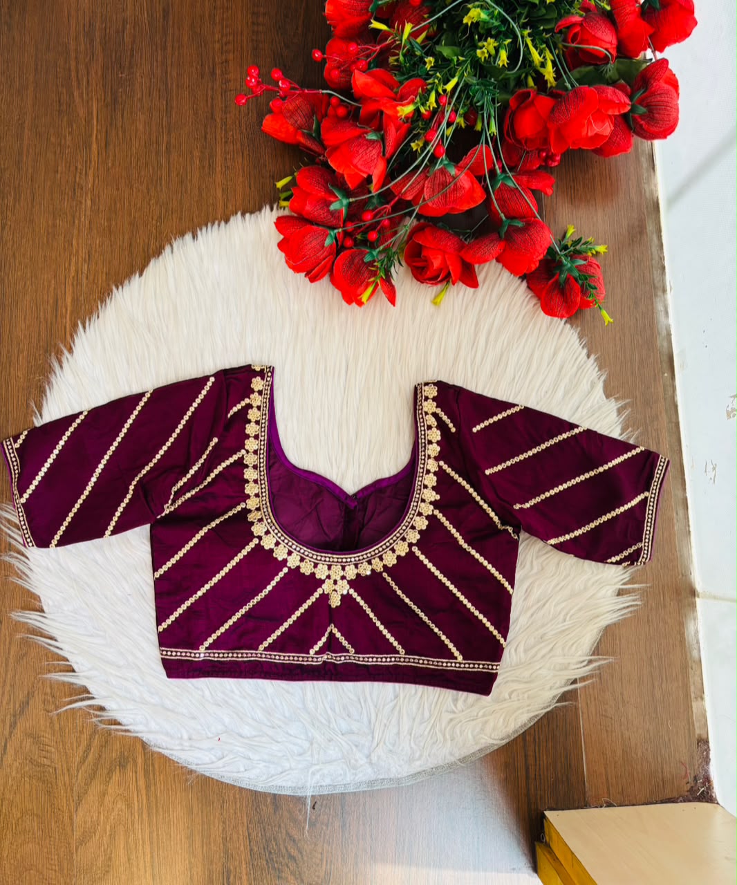 Elegance Becomes Art Vichitra Silk Blouse