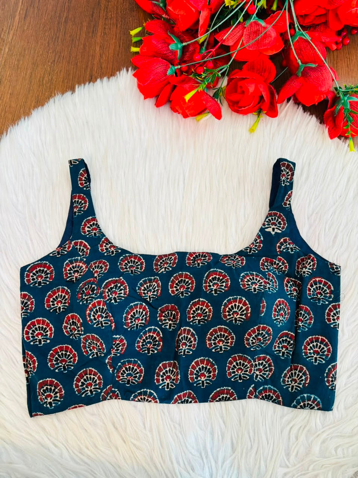 Fashion Flirt Ajrakh Print Blouse