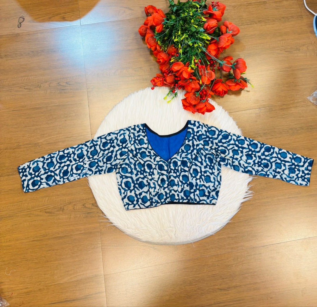 Wrapped In Dreams Ajrakh Cotton Blouse