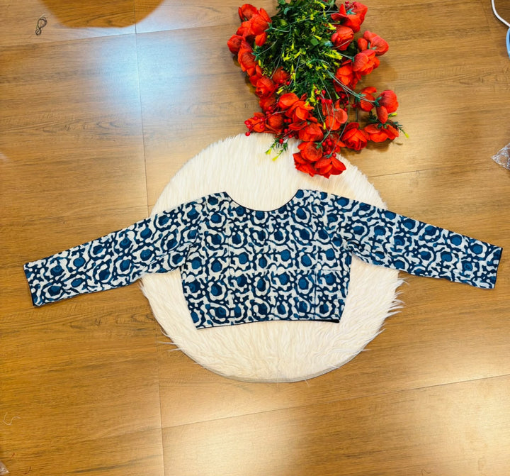 Wrapped In Dreams Ajrakh Cotton Blouse