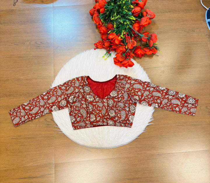 Wrapped In Dreams Ajrakh Cotton Blouse