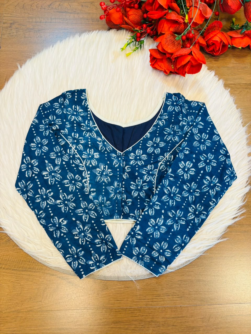 Wrapped In Dreams Ajrakh Cotton Blouse