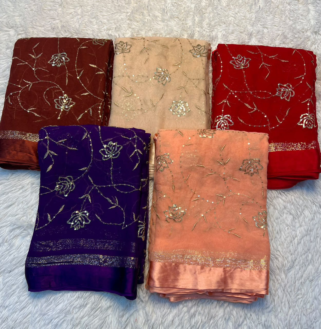Grace That Shines Viscose Georgette Saree