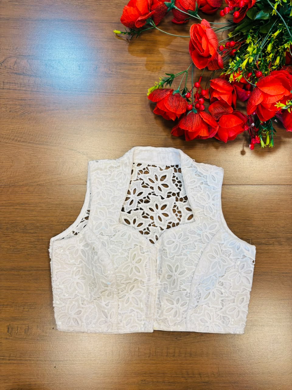 Camellia Bloom -Crochet  Blouse