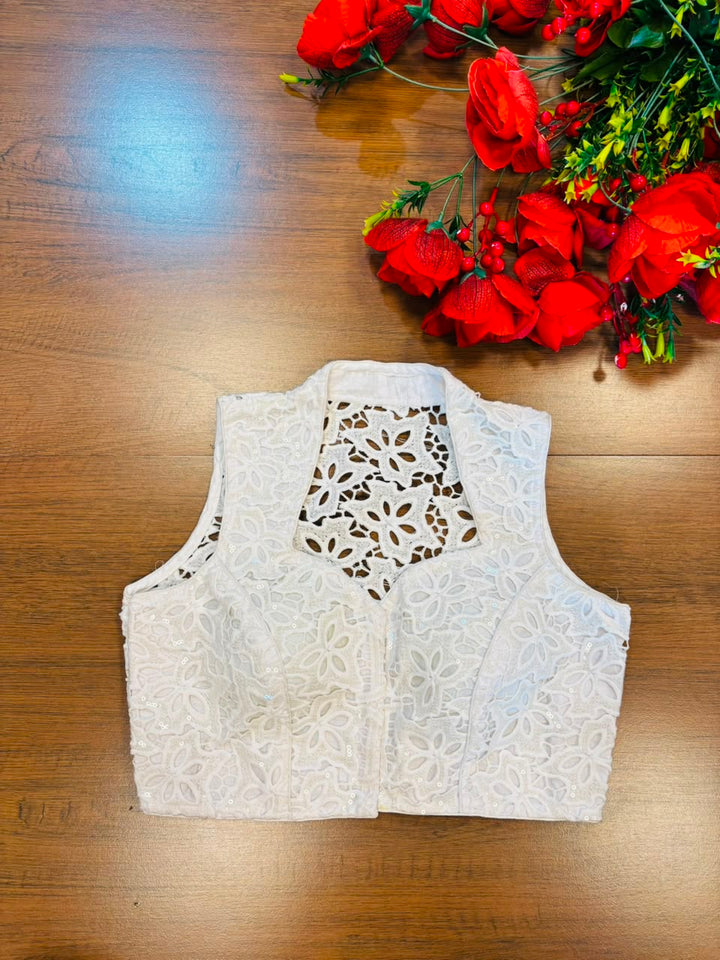 Camellia Bloom -Crochet  Blouse