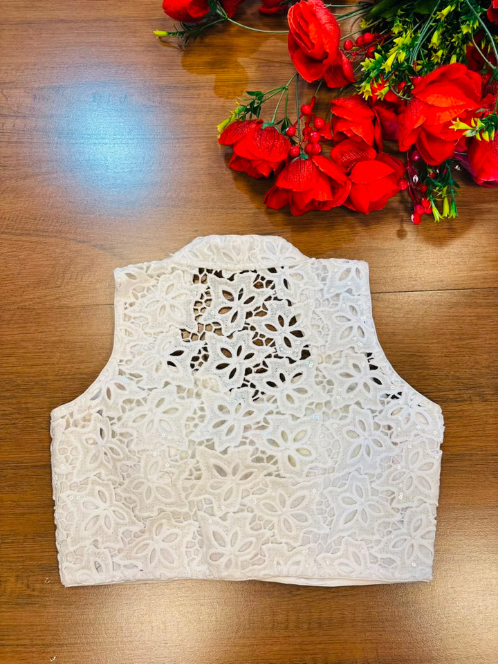 Camellia Bloom -Crochet  Blouse